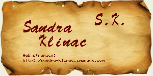 Sandra Klinac vizit kartica
